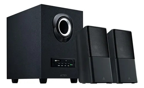 Bocinas Acteck S60 Pc 2.1 Canales Bluetooth 11 W Microsd Usb