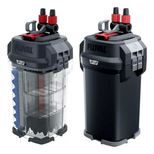 Filtro canister Fluval F207 con capacidad máxima de 220L,
