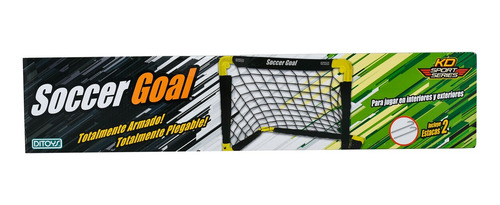 Imagen 2 de 10 de Soccer Goal Arco De Futbol Infantil Plegable Con Red Ed