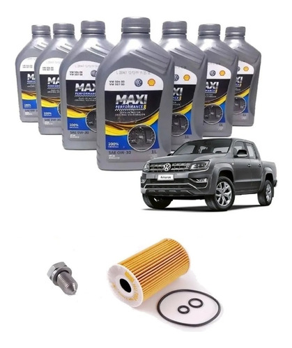 Kit Manutenção Troca De Óleo Amarok 2.0 2010 2011 2012 2013 2014 2015 2016 2017 2018 2019 2020 - Original Volkswagen