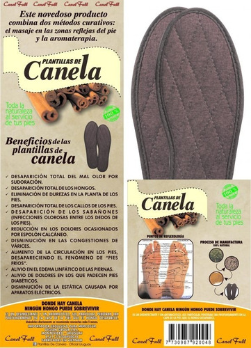 Plantillas De Canela Para El Calzado Grandes Propiedades!!