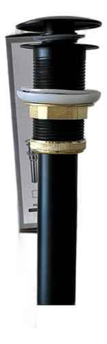 Contra Para Lavabo De Baño Push Maxims P04-b Color Negro
