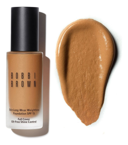 Base de maquillaje líquida Bobbi Brown honey 5 Skin Long-Wear Weightless Foundation SPF 15 tono honey 5 - 30mL