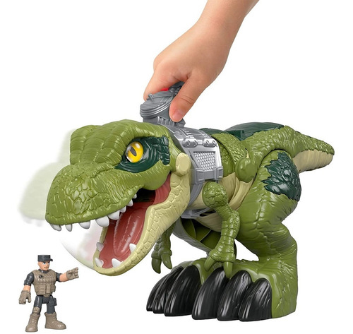 Imagem 3 de 10 de Imaginext Dinossauro T-rex Mordida Feroz Mattel Fisher-price