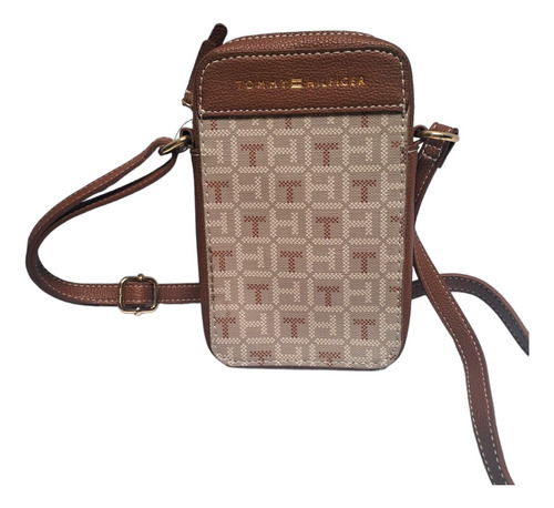 Bolsa Crossbody Tommy Original 69j7541 230 Beige Café Monogr