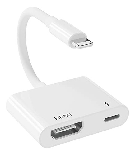 Adaptador Hdmi Para iPhone A Tv, Adaptador Av Digital Hd 108