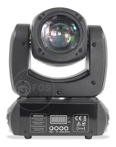 Kit 6 Mini Moving Head Beam 100w Led 8 Desenhos+cores Prisma