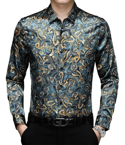 Vestido De Seda Con Estampado Floral Para Hombre