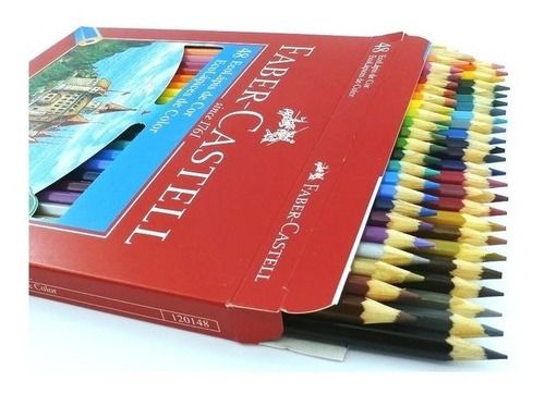 Lápis De Cor Ecolápis Ponta Max Faber Castell 48 Cores