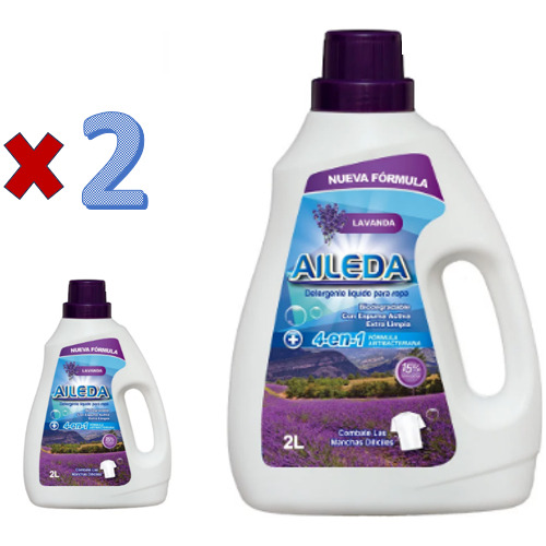 Set X 2 Detergente Antibacteriano Aroma Lavanda 2 Litros