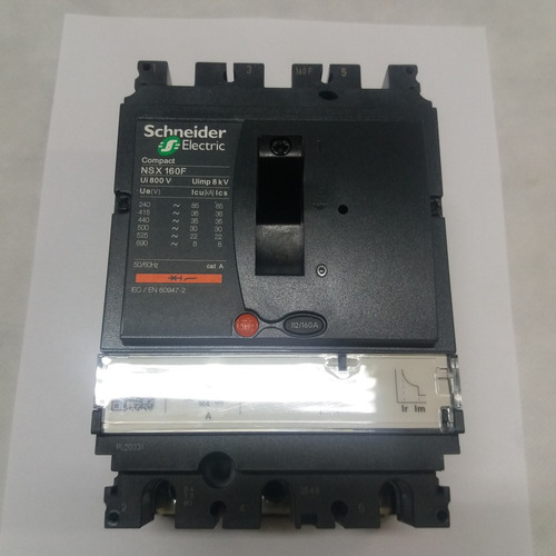 Disjuntor 3 X 160a 380v 36ka Lv430630 - Nsx 160f Tm 160d