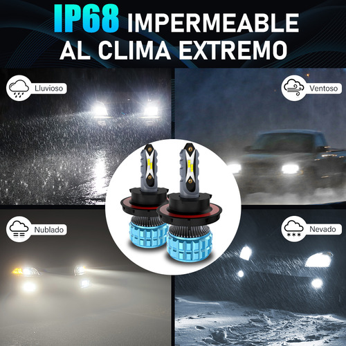 Kit De Focos Led Alta Baja H13 9008 22000lm 6500k Blanco Mini Cooper Convert 2015