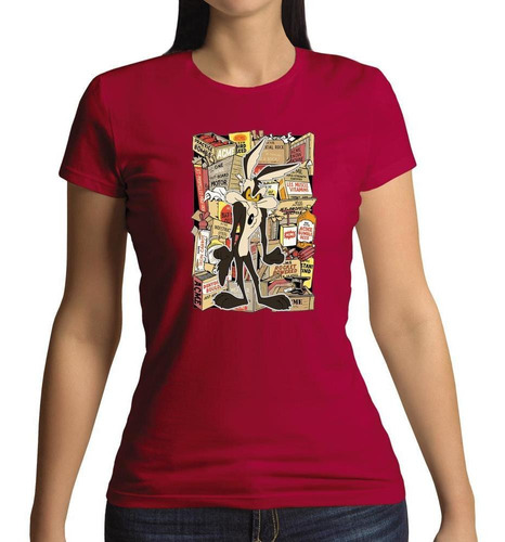 Remeras Mujer Looney Tunes Coyote |de Hoy No Pasa| 6