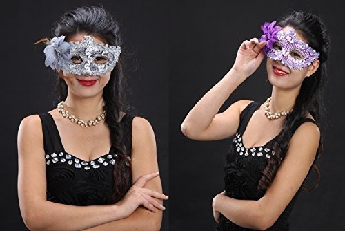 Cismark Máscaras Venecianas De Disfraces Para Mujer, 8 Colo