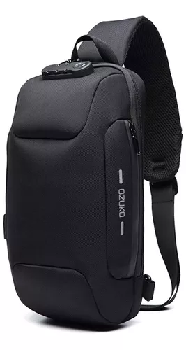 Bolsa de hombro antirrobo con correa deportiva de carga USB, Bolsa de  hombro antirrobo, Mochila de hombro impermeable, Bolsa cruzada deportiva,  Negro