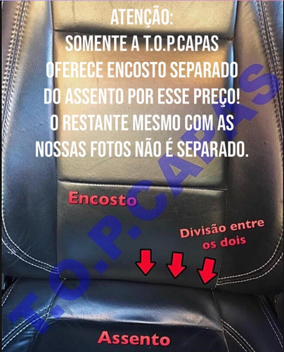Capa Banco 100% Couro Fiat Strada Todo Modelo Cs 1990 A 2023