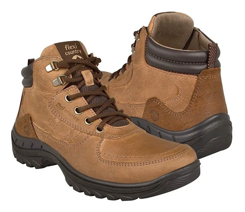 Botines Casuales Para Caballero Flexi 66514 Café | Envío gratis
