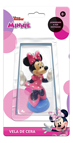 Vela Pastel Minnie Mouse Artículo Fiesta Decoración - Min0m1