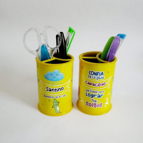 Imagen 3 de 7 de Portalápices Personalizados Sorpresitas Infantiles Souvenir