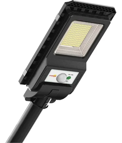 Luminaria Solar 100w Sensor Poste Led Potente Parede Oversun
