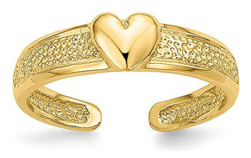 Anillo Para Pie - Anillo Para Pie - 14k Yellow Gold Heart To