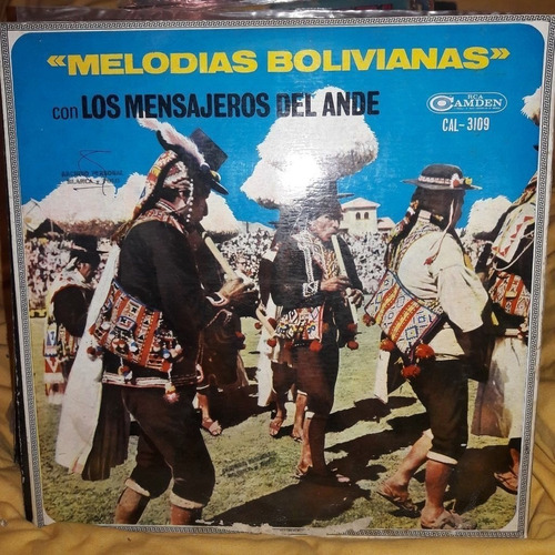 Vinilo Los Mensajeros Del Ande Melodias Bolivianas F3