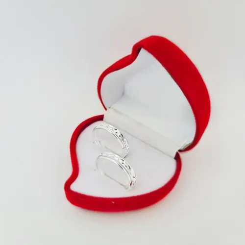 comprar Alianzas Tus Joyas Chile Plata 925 Modelo Adn 2pcs Ref 32