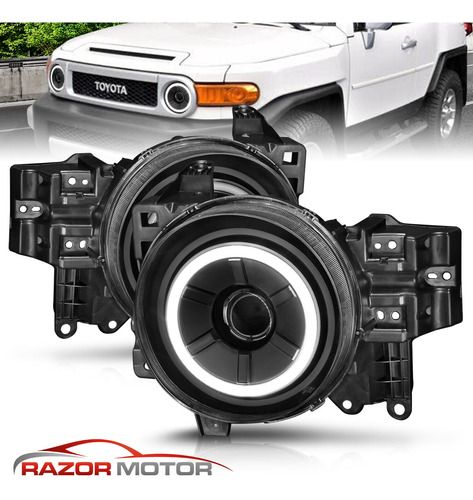 Par Faro Negro Led Toyota Fj Cruiser Premium 2008 4.0l