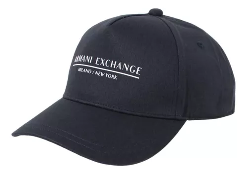 Gorra Armani Exchange Negra Para Hombre Logo Negro