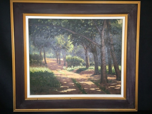 2025- Newton Costa Ost 73x65cm C/moldura. Trilha Na Mata. (Usado)