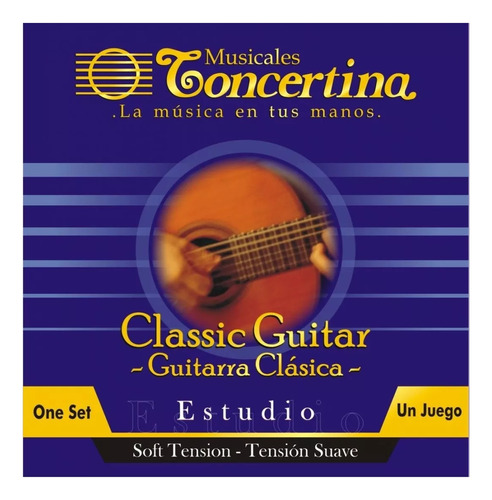 Encordado Guitarra Clasica Estudio Tension Suave Nailon 