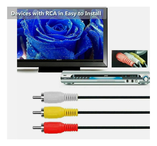 Cable Hdmi A Rca De Snlrntin, Cable Hdmi Macho De 1080p A 3-