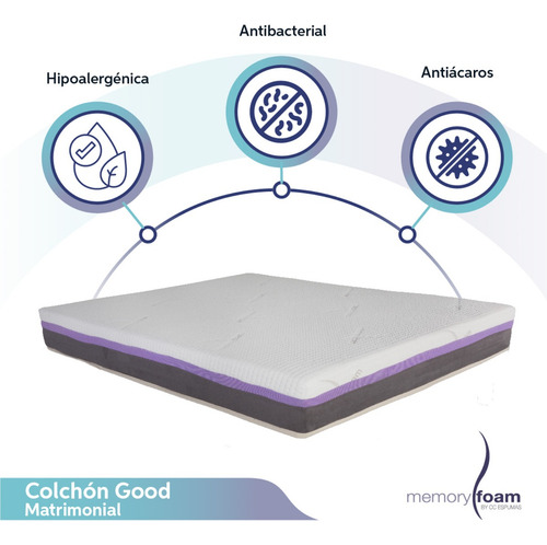 Colchón Memory Foam Good Matrimonial
