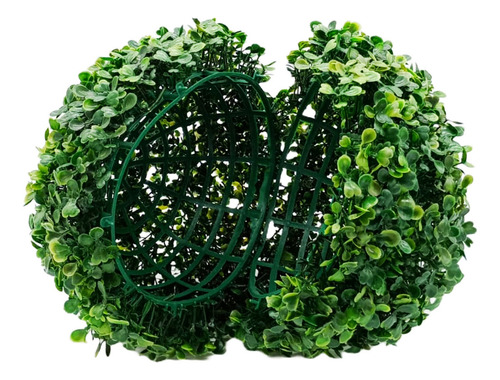 Media Esfera Decoracion Cesped Artificial Arbusto 25cm