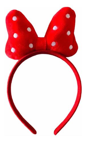Cintillo De Minnie Mouse De Felpa Para Niñitas.