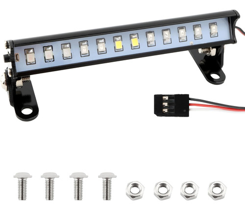 Barra De Luces Rc, 12 Lámparas Led 8 Modos De Flash 3 Colore