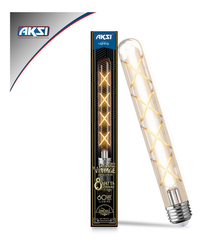 Foco Vintage Led Ampolleta X4 Dimeable 8w E27 Bombilla Ámbar
