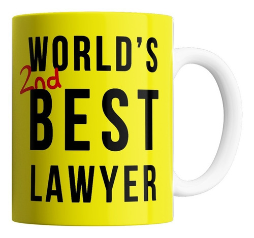 Imagen 1 de 4 de Taza De Cerámica - World Best Second Lawyer 