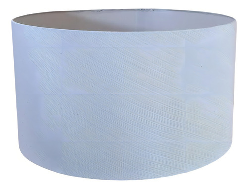 Cúpula Cilíndrica 40cm X 40cm X 20cm Branca Para Abajur
