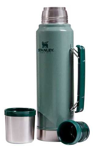 Termo Stanley Medium 950ml Manija Pico Cebador Color Verde