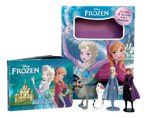 Libro De Cuentos Y Aventuras Frozen C/4 Mini Figuras Phidal