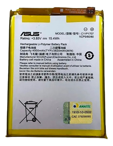 Bateria Asus Zenfone Max (m2) Zb555kl Original Envio Já