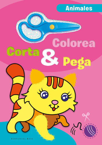 Colorea, Corta Y Pega. Animales, De , Caramel. Editorial Base, Tapa Blanda En Español