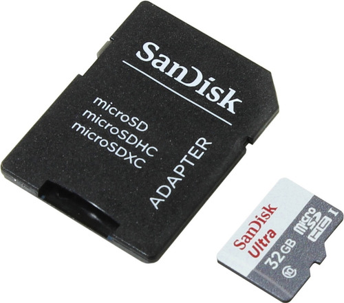 Memoria Externa Micro Sd Clase 10 Sandisk 32 Gb Adaptador Sd