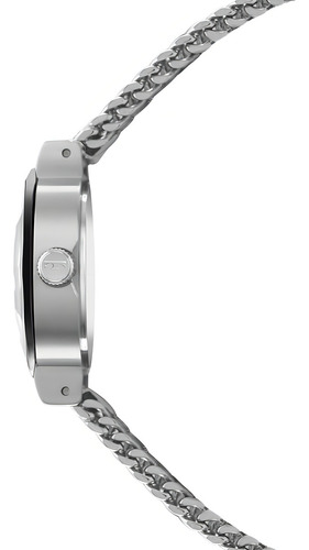 Relógio Technos Feminino Mini Joia Bicolor - 5y20lu/1p Correia Prata Bisel Preto