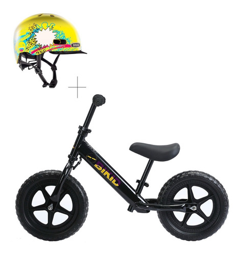 Bicicleta De Balance Bikid Negra-morado + Nutcase Niños