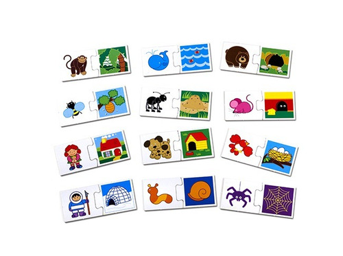 Imagen 2 de 4 de Juego De Mesa Infantil Donde Viven Con Encastre Ruibal