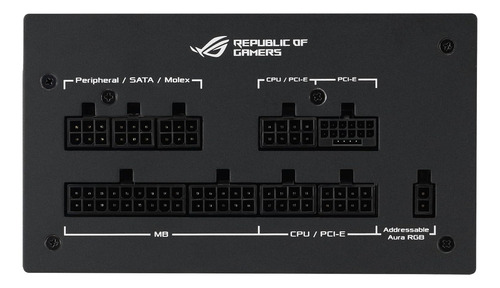 Fuente 750w Asus Rog Strix Aura Atx3.0 80 Plus Gold Color Negro
