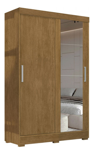 Guarda-roupa Solteiro Arraial 2 Portas 2 Gavetas Flex Cor Cinza