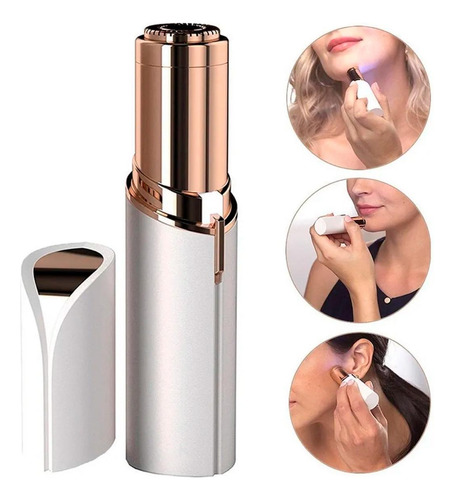 Depiladora Facial Batom Portatil Pratico Recarregavel